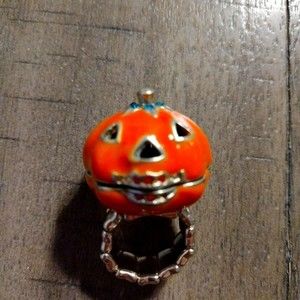 Jack O Lantern Loocket Ring